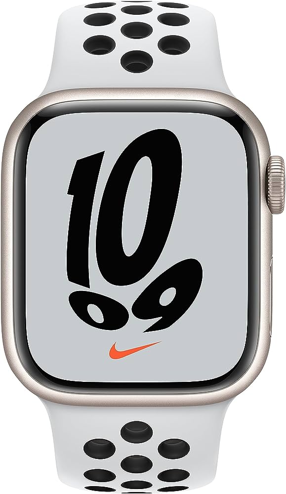Apple Watch Serie 7 Gps + Cellular - Cassa in alluminio Galassia cinturino Nike Sport platino/nero - 41mm Italia