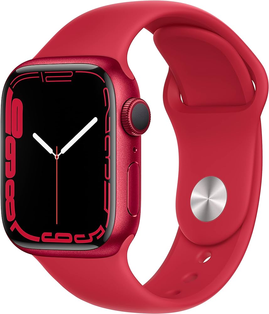 Apple Watch Serie 7 Gps - Cassa in Alluminio Rosso con Cinturino Sport Rosso - 45mm EU