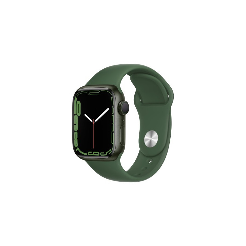 Apple Watch Serie 7 Gps - Cassa in alluminio Verde con cinturino Sport Trifoglio - 41mm Italia