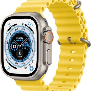 Apple Watch Ultra GPS + Cellular - Cassa in Titanio con Cinturino Giallo Oceano - 49mm EU