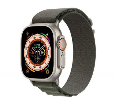 Apple Watch Ultra GPS + Cellular - Cassa in Titanio con Cinturino Verde Alpine - Large 49mm Italia