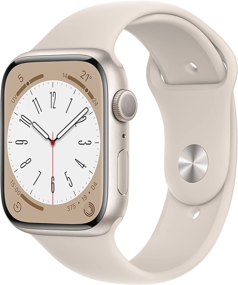 Apple Watch Series 8 GPS + Cellular - Cassa in Alluminio Galassia con Cinturino Sport Galassia - 45mm Italia
