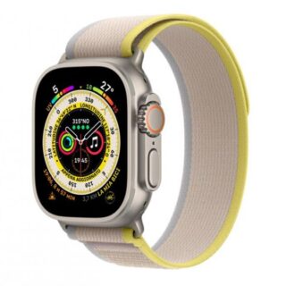 Apple Watch Ultra GPS + Cellular - Cassa in Titanio con Cinturino Giallo/Beige Trial - M/L 49mm EU
