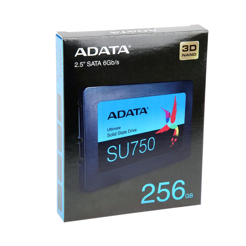 SSD 2,5 256GB SATA 6GB/S SU750 550/520 MB/S R/W ADATA 3D TLC