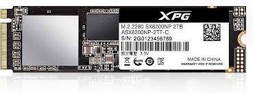SSD M.2 2TB 2280 PCIE XPG SX8200 PRO 3500/3000 MB/S R/W