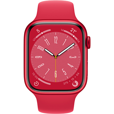 Apple Watch Series 8 GPS - Cassa in Alluminio Rosso con Cinturino Sport Rosso - 41mm EU