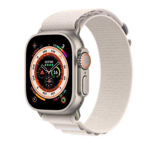 Apple Watch Ultra GPS + Cellular - Cassa in Titanio con Cinturino Galassia Alpine - Large 49mm EU