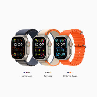 Apple Watch Ultra GPS + Cellular - Cassa in Titanio con Cinturino Nero/Grigio Trail - S/M 49mm EU