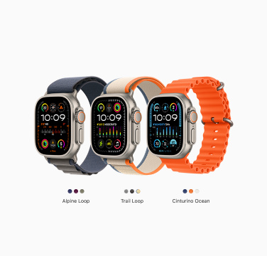 Apple Watch Ultra GPS + Cellular - Cassa in Titanio con Cinturino Nero/Grigio Trail - S/M 49mm EU
