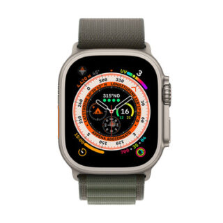 Apple Watch Ultra GPS + Cellular - Cassa in Titanio con Cinturino Verde Alpine - Small 49mm EU
