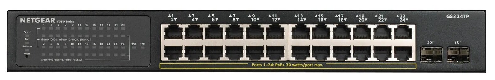 SWITCH 24P GIGABIT POE + SMART MANAGED PRO 2P SFP