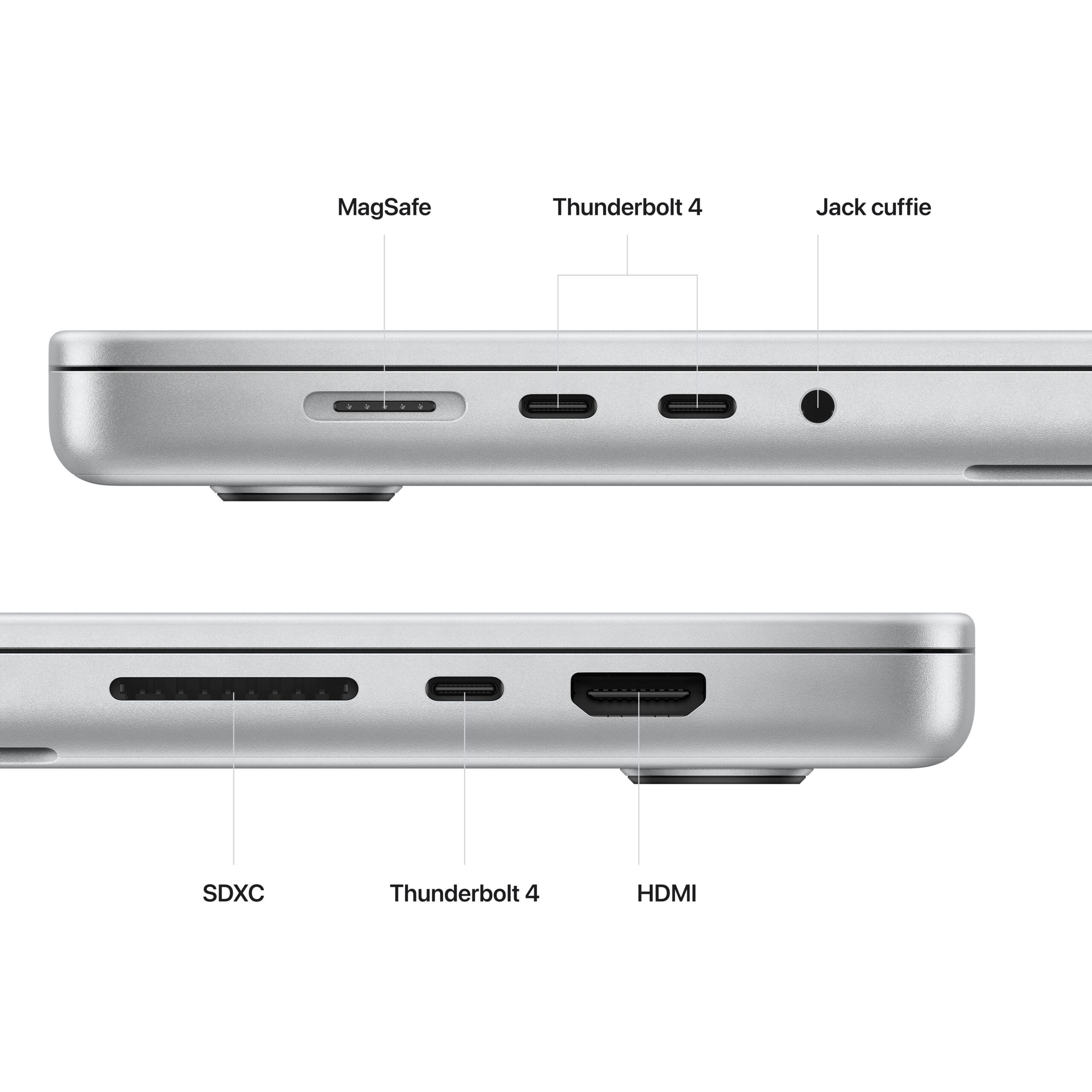 MACBOOK PRO 16 APPLE M2 PRO 12C.SL 19C.GPU 16GB 512GB SSD SILVER - immagine 3