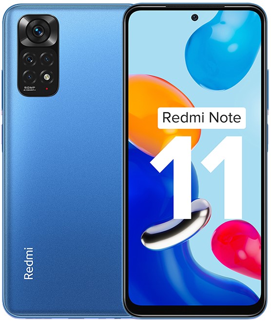 SM XIAOMI REDMI NOTE 11 BLUE NFC SCATOLA ANNERITA 4+128GB