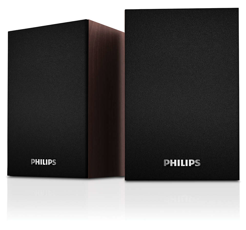 SPEAKER PHILIPS SPA20/00 7W USB COLORE LEGNO MARRONE