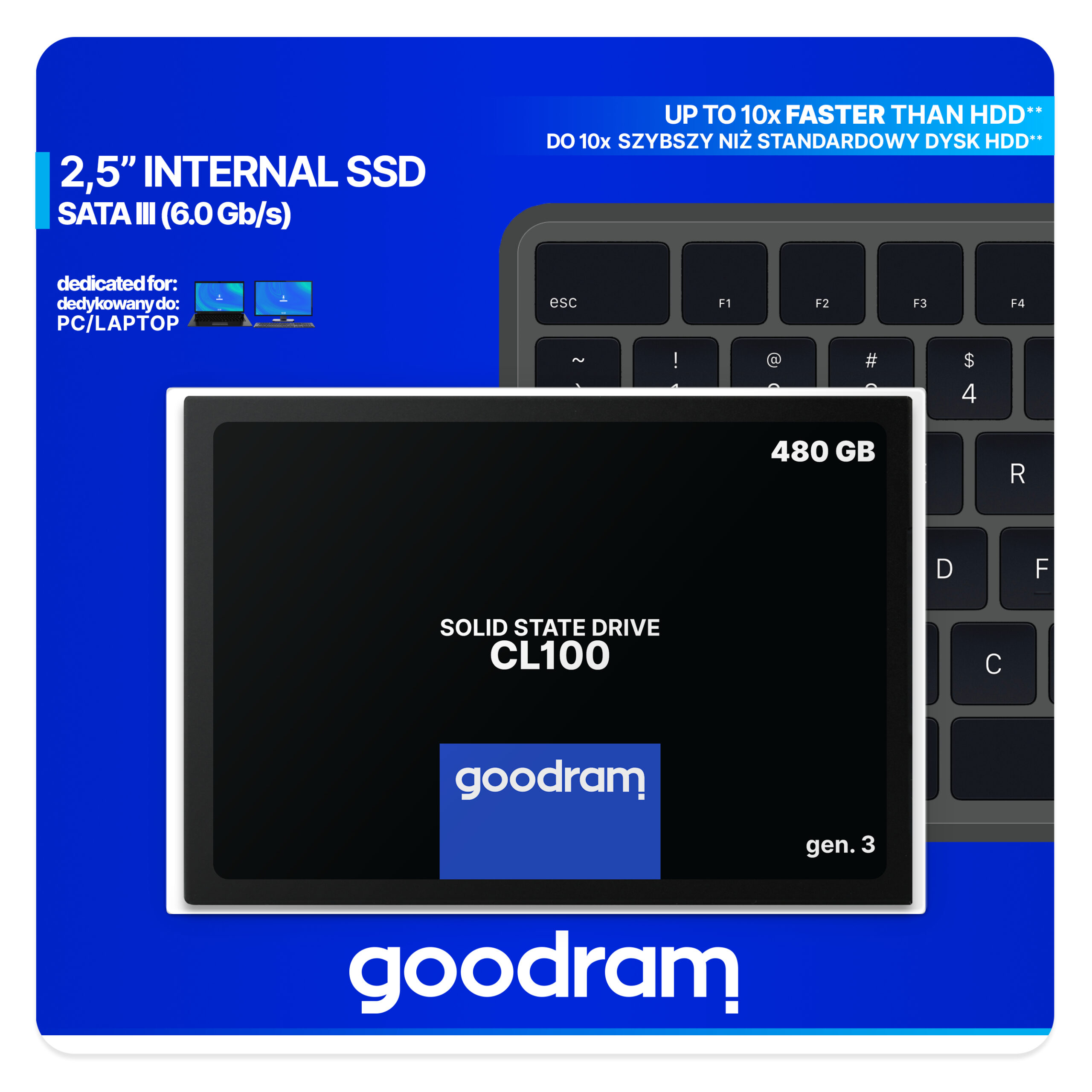 SSD 2,5 480GB SATA III GOODRAM SCATOLA ANNERITA E DANNEGGIATA
