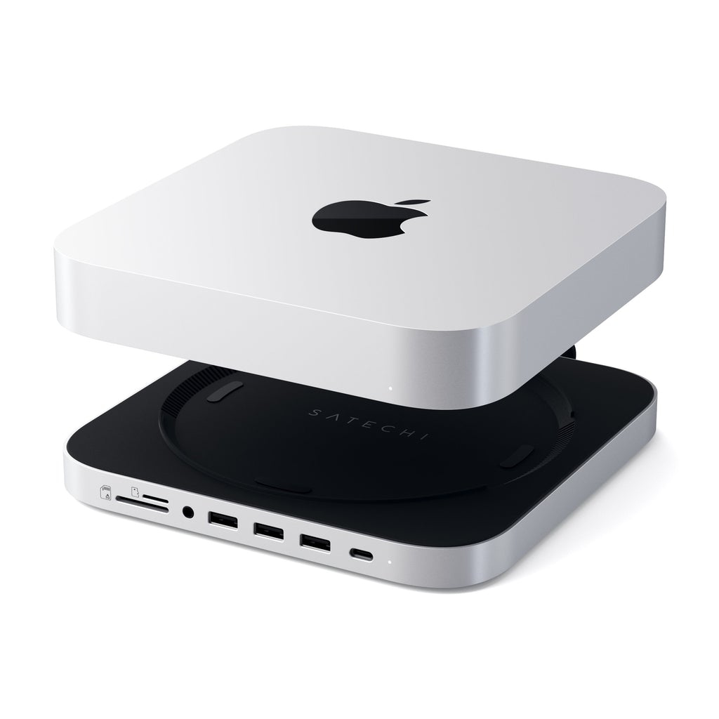 STAND HUB MACMINI  SSD ALLUMINIO 1XUSB-C 3XUSB-A MICRO/SD JACK >2018