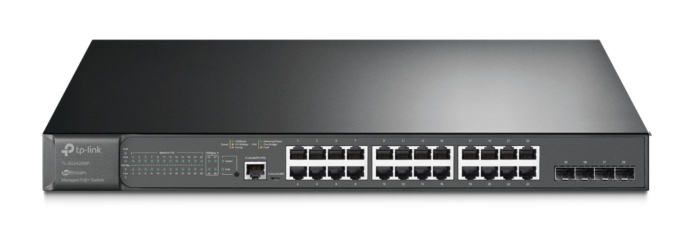 SWITCH 24P RJ45 POE+ 4SLOT SFP 1P USB MANAGED L2