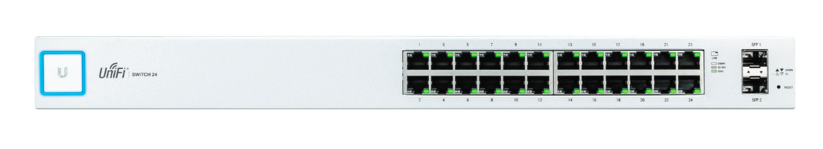 SWITCH 24P GIGABIT CON SFP NO POE UBIQUITI